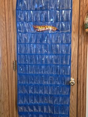 Hot Wheels Blue Over-the-Door Pocket Organizer - Car Display & Storage